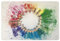 Schreibtischunterlage bunte Bleistifte im Kreis auf hellem Grund 40 x 60 cm abwischbar