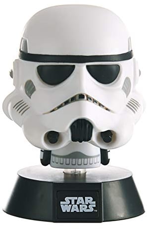 Paladone Star Wars Stormtrooper 3D Icon Light BDP | Offiziell lizenziertes Sammlerstück | Geschenk für Disney-Fans | helles Nachtlicht 10 cm hoch | angetrieben durch 2 x AAA-Batterien, weiß