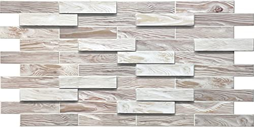 EURODECO | Panneaux muraux Décoratifs 3D 4 m² aspect bois, 10 pièces, panneaux muraux, revêtement mural, panneaux de plafond, revêtement PVC, carrelage mural imitation tatouage