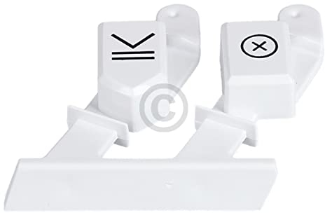 Couvercle de bouton droit compatible avec BAUKNECHT 481010731859 - Double compartiment pour machine à laver par le dessus