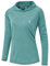 donhobo Damen Sport Langarm T-Shirts Training Fitness Kleidung Pullover Sweatshirts Longsleeves Laufshirt mit Daumenloch (Hellblau, M)