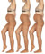 BANANALU Strumpfhose für Schwangere 40 Den Umstandsstrumpfhose Mama 40 Bronze 3er Set L