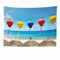 Ulticool - Laterne Girlanden Lampion Strand Meer Vietnam - Wandteppich - 200x150 cm - Großer Wandteppich - Poster Verzierung - Dekoration - Tapete - Leinwand - Malerei - Zubehör Raumteiler