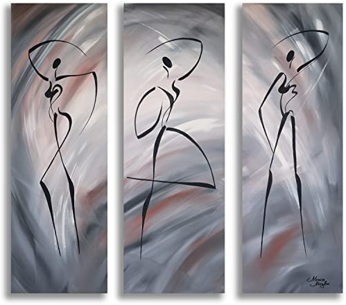 Monica Mirafiori I 100% HANDGEMALT I Gemälde Emotionen und Bewegung I 120x120cm | Gemälde Handgemalt | Acrylgemälde | Sehr Großes Acrylbild I Moderne Kunst I Kunstbilder