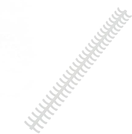 10 Pcs Peignes de Reliure 10 mm 30 Trous, Reliures Spirales en Plastique pour Reliure à Feuilles Mobiles, Relie Entre 65 Feuilles, Anneau de Reliure pour Carnet, Journal, Scrapbooking (Transparent)