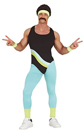 Fiestas GUiRCA 80er Aerobic Trainer Kostüm für Herren