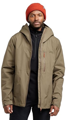 NORTH RIDGE Men’s Shoalwater 2.0 Jacket with Adjustable Peaked Hood, Adjustable Hem & Cuffs, Waterproof & Breathable Raincoat (UK, Alpha, M, Regular, Regular, Green)