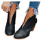 Kobilee Stivali Invernali Donna Pelle Morbidi Stringati Stivaletti Chunky Comode Autunnali con Tacco Stivali Calzino Ankle Chelsea Boots Cowboy Bassi Scamosciati Eleganti Anfibi