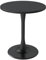 Kasinali 61 cm schwarzer runder Tisch, moderner Esstisch, Tulpe, runder Küchentisch, Mitte des Jahrhunderts, Couchtisch für Wohnzimmer