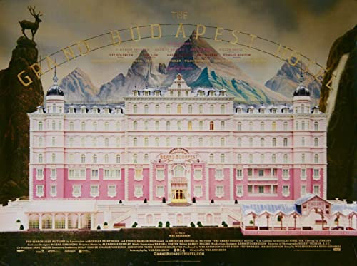 THE GRAND BUDAPEST HOTEL 2014 5 Poster A4 - Filmkunstposter in verschiedenen Größen für Wohn- oder Schlafzimmerideen. Randlose Kultfilmbilder, klassische ikonische 70er, 80er, 90er Jahre, Vintage-Ret