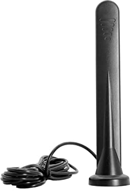 Vecys 4G LTE Antenne SMA Männlicher Stecker 15DBi GSM/3G/4G/5G Omni-direktional Wasserdicht Saugnapf Antenne mit Magnetischen Fuß 3M RG174 Kabel(Schwarz)