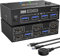 KVM Switch 2 Computer 2 Monitore, KCEVE HDMI USB 3.0 Umschalter Dual Monitore Mit EDID-Funktion, Unterstützt 4K@60Hz Aktie Monitor Maus Tastatur für Laptop, PC, PS5, Xbox