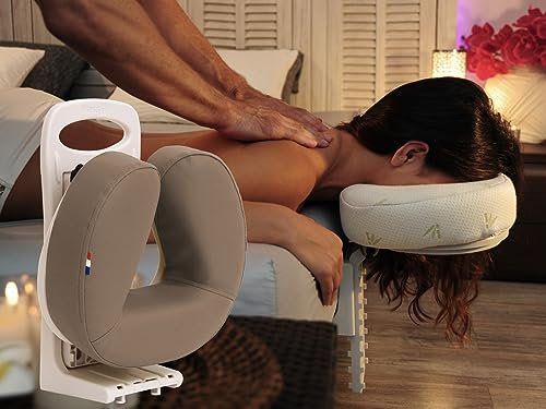 Kopfstütze für Massage im Bett oder Sitzen (Braun)