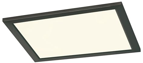 Trio Leuchten LED Deckenleuchte Phoenix 674013032, Metall Schwarz matt, Acryl Weiß, inkl. 15 Watt LED