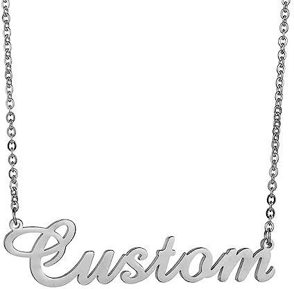 GXFCNNYY Personalised Necklace for Women Custom Name Necklaces for Girls - Personalised Gifts (18K Gold/ 925 Sterling Silver)