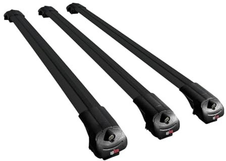 acpar Kompatibel mit Nissan NV200 (M20) 2010-2019 ACE-1 Relingträger Dachträger Auto Gepäckträger Schwarz Aluminium 3 Stangen
