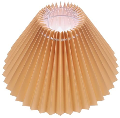 YARNOW Plissee-Fass-Lampenschirme Stoffstoff-Lampenschirme Nachttisch-Desktop-Lampenabdeckung Ersatz-Kronleuchterschutz Für Pendelleuchte Tischlampen-