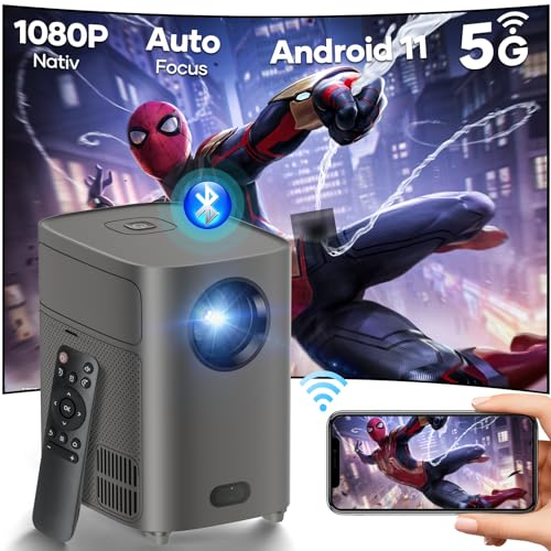 Proyector de cine en casa 4K, 17000 lux, protección ocular inteligente, proyector portátil, doble Hi-Fi, altavoz inteligente de 0,9 kg, proyector Bluetooth