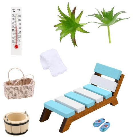 ZDNT Miniatur Deko Sauna Zubehör,8 Teile Wellness Deko Zubehör,Sauna Verschenken Sie Bargeld oder Gutscheine,Spa Sauna Wellness Gutschein für Wellness Gutscheine und Geldgeschenk