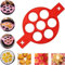 Flip'N'Cook - Molde de silicona para panqueques Flip N Cook, para hacer panqueques, moldes de silicona para panqueques y huevos fritos, reutilizable, para hacer panqueques de silicona para plancha