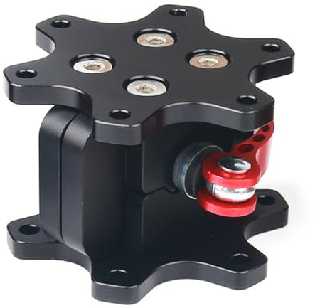 Aluminium Steering Wheel Adapter Hub Quick Release 70mm Steering Wheel Adapter Hub Q1R for Logitech G25 G27 Steering Wheel (Red)