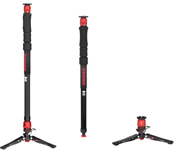 IFOOTAGE Cobra 3 Strike Monopod A150S-Ⅲ,with Pedal Lock Base Minipod,One-Step Height Adjustment,Max.payload 11lbs/5KG,59inch/150cm