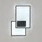 Tealight Applique da Parete Interno, 34W 3825LM Lampada da Parete Moderno, Camera da Letto Lampada a Muro Luce Fredda 6500K per Soggiorno Corridoio Scale, Nero 41CM