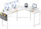 Cubiker Gaming Tisch Eckschreibtisch 170x120cm, Schreibtisch mit Monitorständer und Seitlicher Aufbewahrungstasche, Gaming Schreibtisch L Form, Computertisch, Weiß
