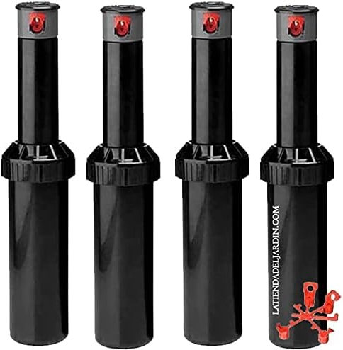 4 Stück KRain Minipro 1/2'' Bewässerungssprinkler | Reichweite 5,1 bis 9,1 m | Professioneller Einstellbarer Sprinkler