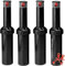 Suinga Pack 4 Aspersor de Riego K-Rain Minipro 1/2'' | Alcance 5,1 a 9,1 m | Ajustable Profesional | Aspersor de Jardín Emergente de Ángulo Ajustable | Negro