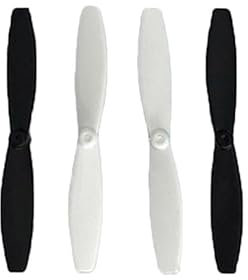 FWRCCMJ 4pcs Compatible With Parrot Minidrones 3 Generation Mambo Swing Propeller Blades Props Paddle RC FPV Racing Drone Quadcopter DIY Spare Parts(2pc white 2pc black)