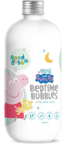 Good Bubble Peppa Pig Baby Bubble Bath with Gentle Aloe Vera (250ml) | Soothing, No Tears and Hypoallergenic Bath Wash for Babies and Toddlers