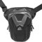 Beintasche Motorrad für Herren und Damen, wasserdichte Oberschenkeltaschen, Erweiterbare Stauraum/Verstellbare Beinriemen Motorrad Tasche Bein für Laufen/Radfahren/Motorrad/Wandern/Klettern - Schwarz