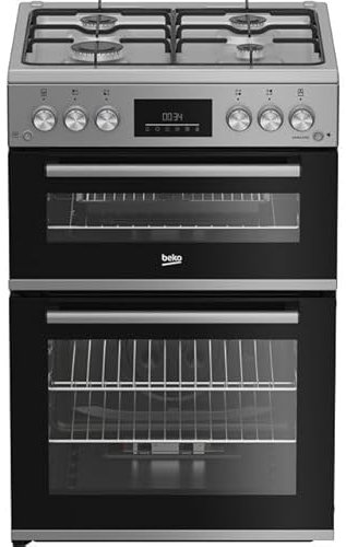 Beko 60cm Gas Cooker - Silver - A Rated