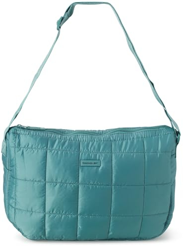 Reebok Damen-Umhängetasche, leicht, stilvoll, Nylon, gesteppt und nicht gesteppt, für den täglichen Gebrauch, Celia Green, Einheitsgröße