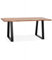 KADIMA DESIGN Esstisch Industrial Akazienholz Metall | Massivholz Esszimmertisch für 8 Personen | Robuster Küchentisch mit Baumkante | Vintage Industrie Stil | 200x95x77 cm | RAFA Kollektion