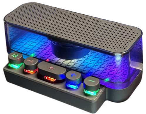 Portable Wireless Speakers - Enhanced Bass, Outdoor Speaker for Travel | Sport, Party, Biking. Beat-Driven Lights, with Subwoofer, for camping, Stereo Sound Rich Bass, for Home Garden Party Mini Speak
