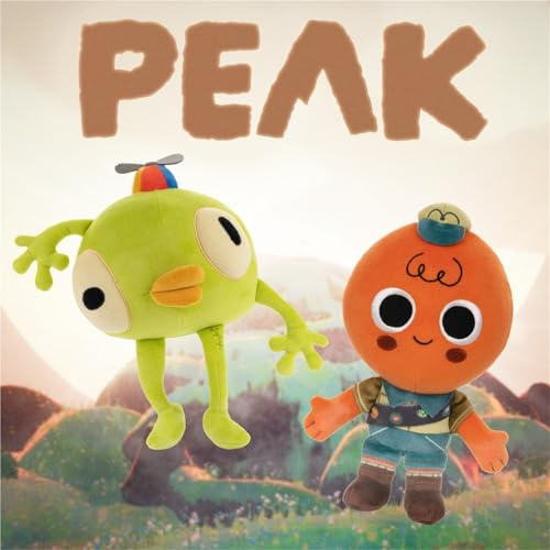 LCEDHZOC Peak Plush, 25CM Große Stofftiere Cartoon Spiel Plüschtiere Geschenke for Fans Kinder Heimdekoration(Green+Orange)