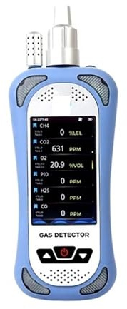 CUDTAPI Industrial Explosive Poisonous Confined Space CO Carbon Monoxide 6 Gas Multigas Portable Gas Detector