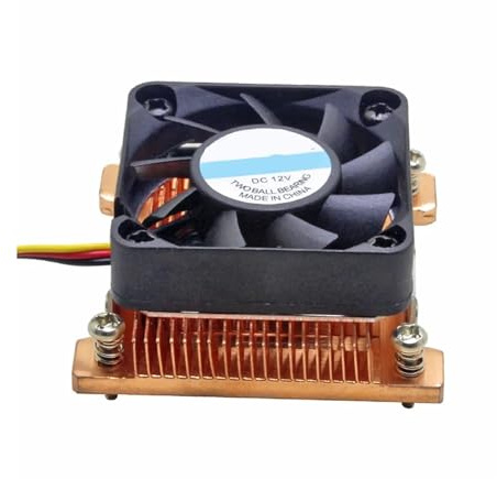 KAYOUDE Enfriador de CPU 1U, Ventilador refrigeración Servidor, disipador térmico Cobre Compatible con Pentium M PGA 478 BGA 479, Activa por Ordenador Industrial
