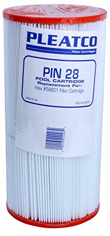 Pleatco PIN28 Replacement Cartridge for Intex 520D Version, Krystal Klear 520/530, Sand-n-Sun, Wet Set, Easy Set, 1 Cartridge