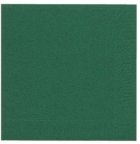 Serviette 40x40cm Zellstoff dunkelgrün