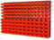 Lager Werkstatt Wandregal Lagerregal 75 Stapelboxen Orange Gr.1, 60 Stapelboxen Orange Gr.2 + Organizer