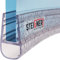 STEIGNER Duschdichtung, 150cm, Glasstärke 3,5/4/ 5 mm, Vorgebogene PVC Ersatzdichtung für Runddusche, UK06