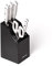 Arcos Serie Riviera Blanc - Geschenkbox Küchenmesser-Set 5 Stück (4 Messer + 1 Schere) - Klinge aus Nitrum geschmiedetem Edelstahl - HandGriff Polyoxymethilen (POM) - Buchenholz schwarz