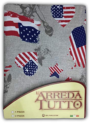 Großer Überwurf Schal Tagesdecke Sofa Stoff American Flagge New York – 1 Piazza