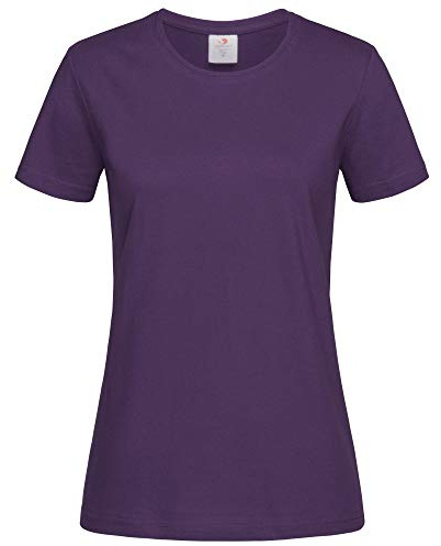 Stedman Apparel Classic-T/ST2600 Damen-T-Shirt, Normale Passform, kurzärmelig Gr. Größe 40 (Hersteller Größe:L), Lila (Deep Berry)