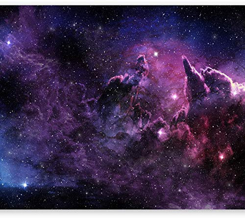 Wallpaper - Wall Mural Cosmos 400x280 cm / 158x110 - Non-Woven Premium Art Print Fleece Wall Mural Decoration Poster Picture Design Modern - Galaxy Sky Star Cloud Abstraction a-C-0022-a-a