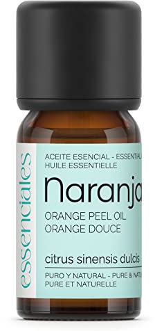 Essenciales - Aceite Esencial de Naranja, 100% Puro, 10 ml | Aceite Esencial Citrus Sinensis