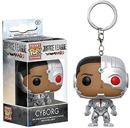Funko DC 13793 Justice League Cyborg Pocket Pop Keychain Figure